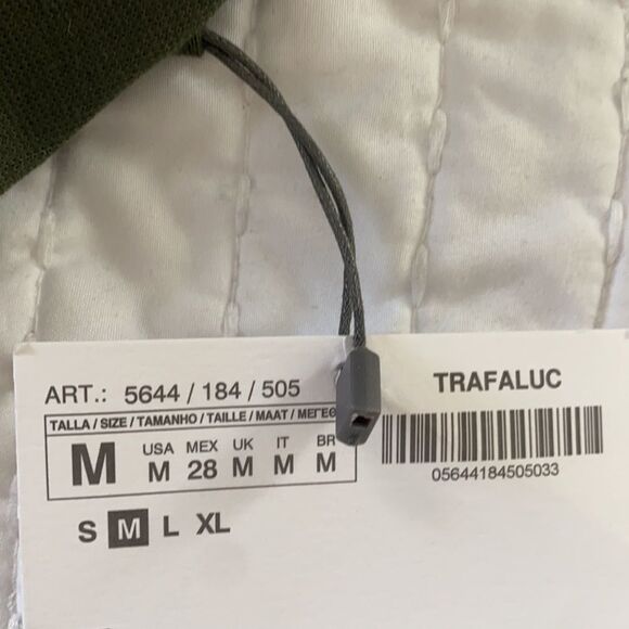 Zara jersey body con midi dress sz M green NWT - Picture 8 of 9